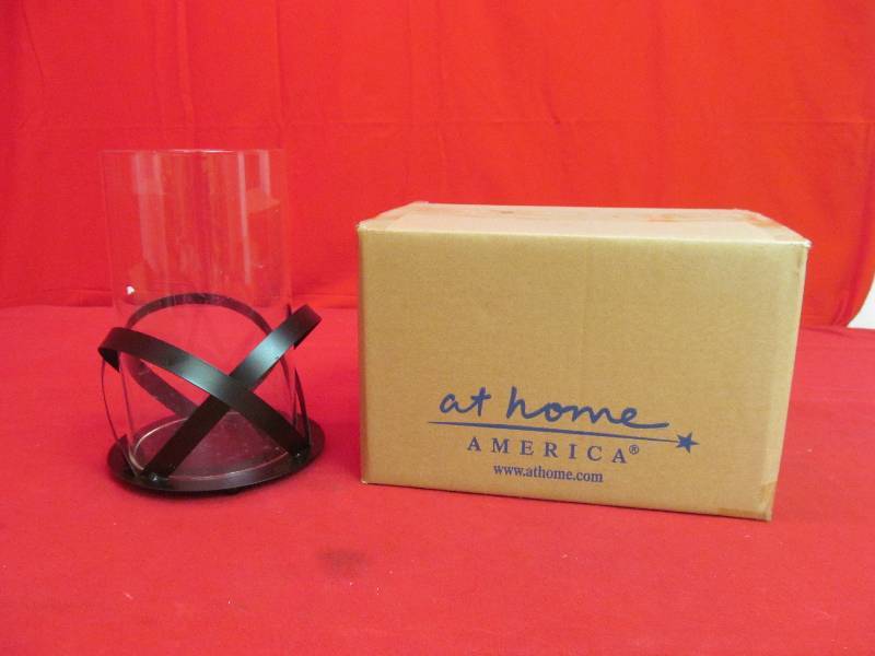 lot 145 image: hurricane candle holders