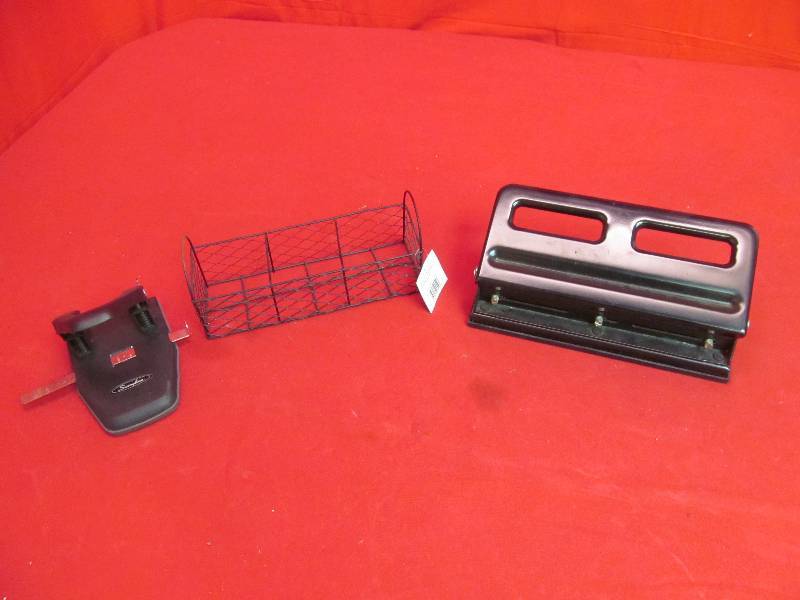 lot 155 image: desk organizer, hole punches