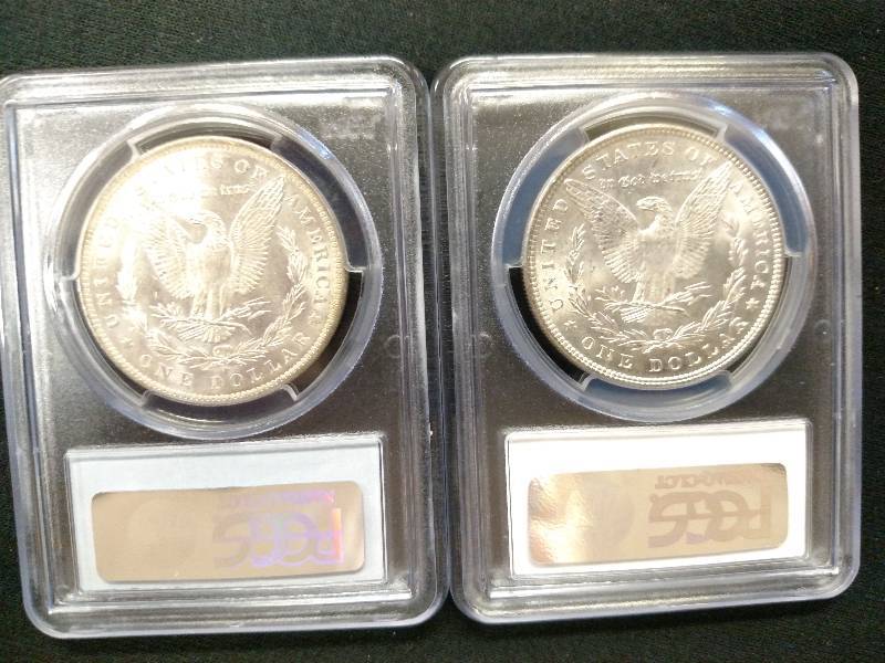 1884 O PCGS MS63 & 1896 PCGS MS63 M...