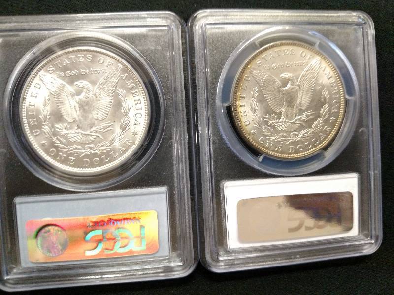 1889 PCGS MS64 & 1900 PCGS MS64 Mor...