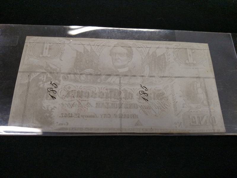 1862 One Dollar State of Missouri N...