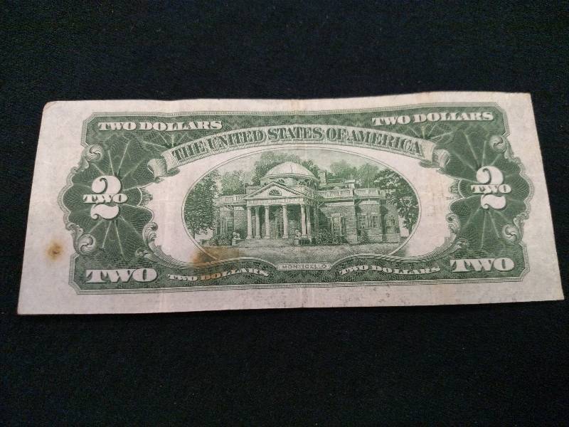 1928 D Two Dollars Red Seal Note...