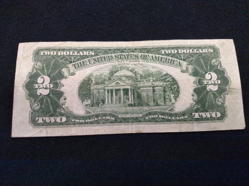 1928 F Two Dollars Red Seal Note...