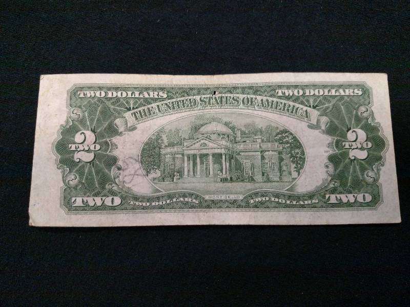 1953 A Two Dollars Red Seal Note...