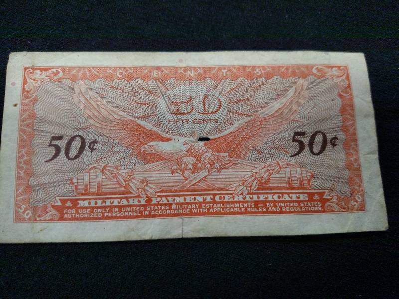 Fifty Cents U.S. Military Payment C...