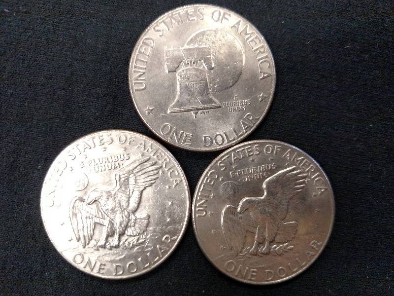 (3) Eisenhower Dollars...