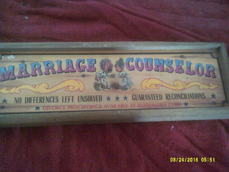 lot 6 image: VINTAGE WOODEN MARRIAGE COUSLER