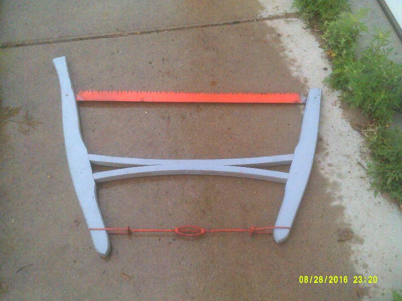 lot 30 image: ANTIQUE WOODEN BOW SAW