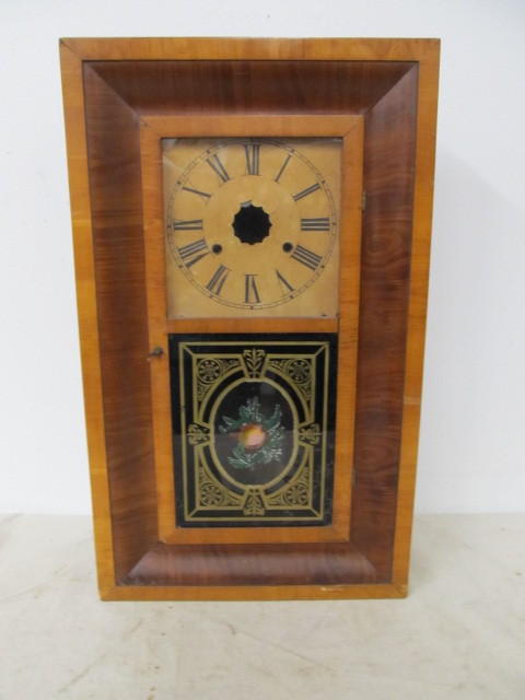 lot 54 image: Antique Hand Painted NEW HAVEN Clock Case - No Movement