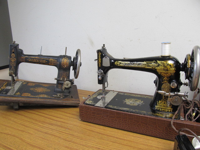lot 92 image: 2 Antique Sewing Machines