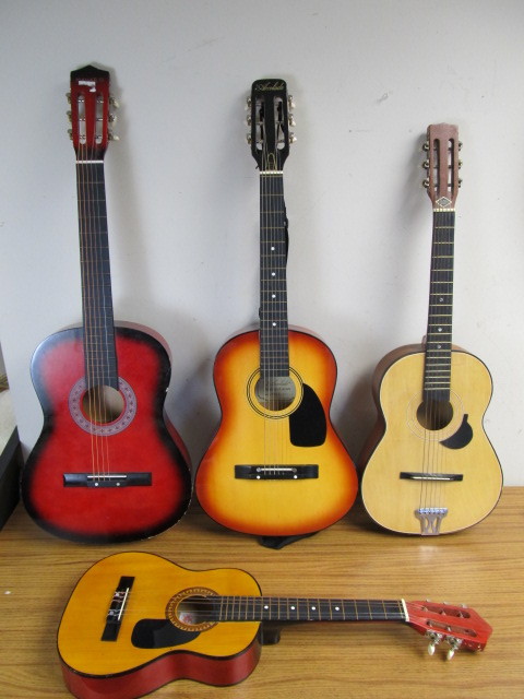 lot 114 image: Lot of 4 Acoustic Guitars