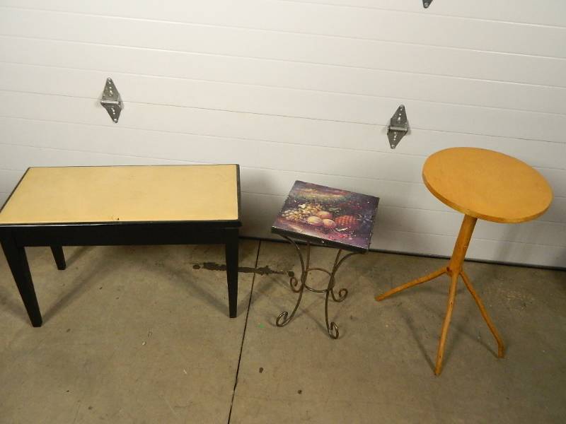 lot 225 image: Piano Bench and Two Tables