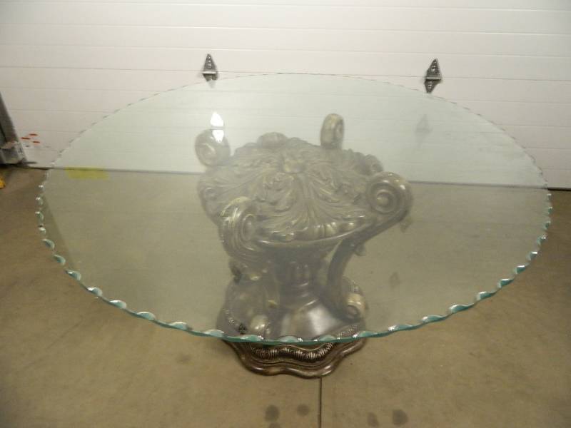 lot 248 image: Glass Top Dining Table
