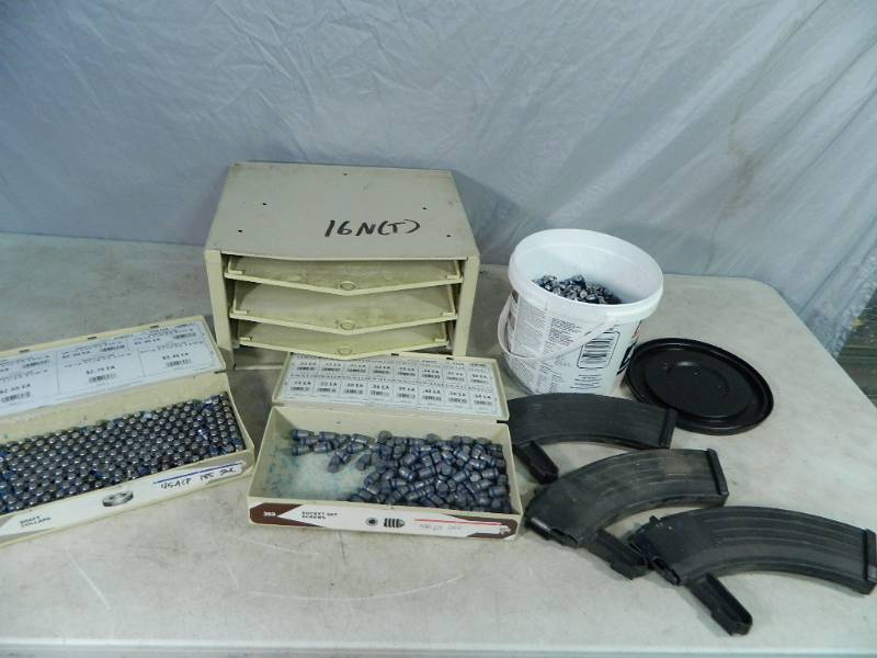 lot 69 image: Lead Bullets, Magazines, Organizer, Etc