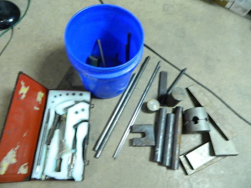 lot 81 image: Solid Steel Stock, Taps, etc.