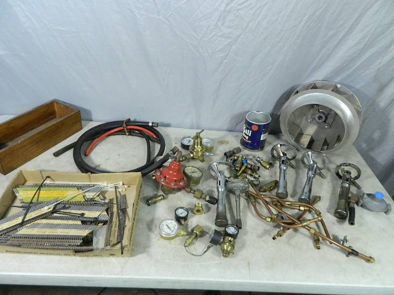 lot 143 image: Copper, Brass, Regulators, Etc