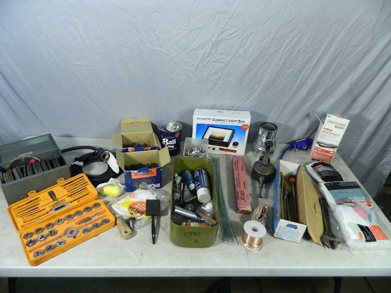 lot 146 image: Tap and Die, Hardware, Fiberglass, Etc