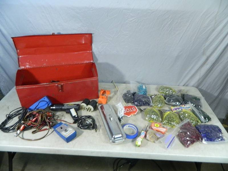 lot 157 image: 500 Marbles, Glass Stones, Electrical, Etc