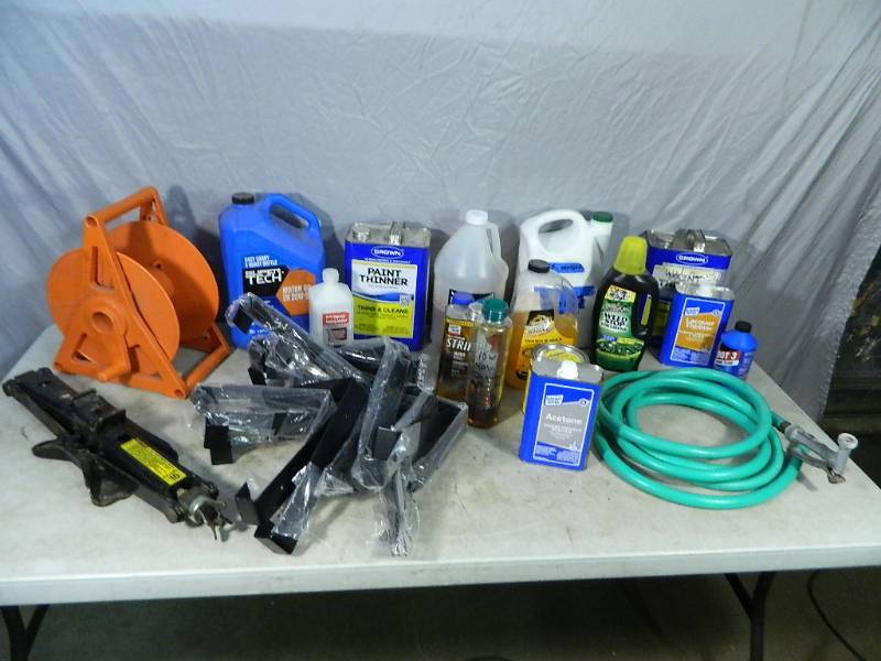 lot 169 image: Shop Chemicals, Shop Supplies, Hose, Brackets