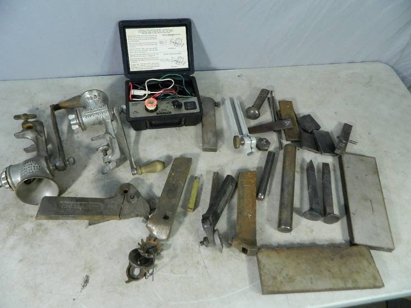 lot 174 image: Machining Supplies, Motor Tester, Meat Grinders, Etc