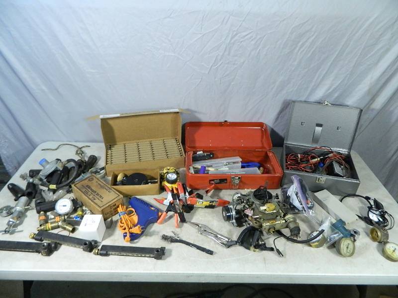 lot 190 image: Meters, Gauges, Tools, Hardware, Etc