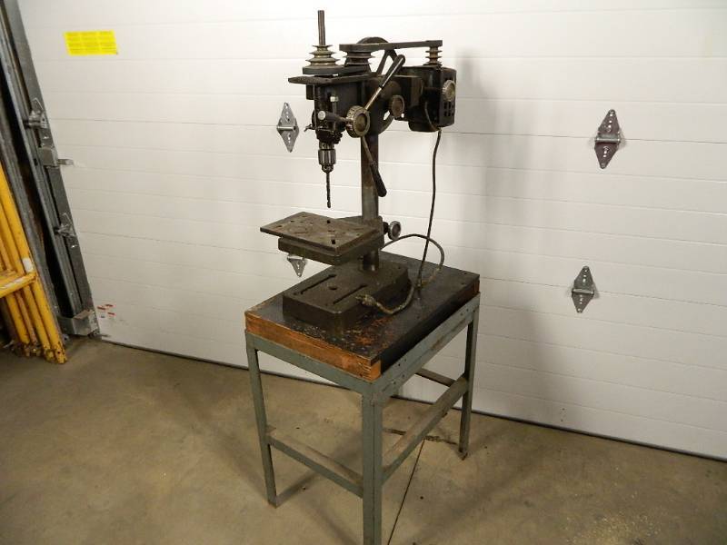 lot 222 image: Old Drill Press with Stand