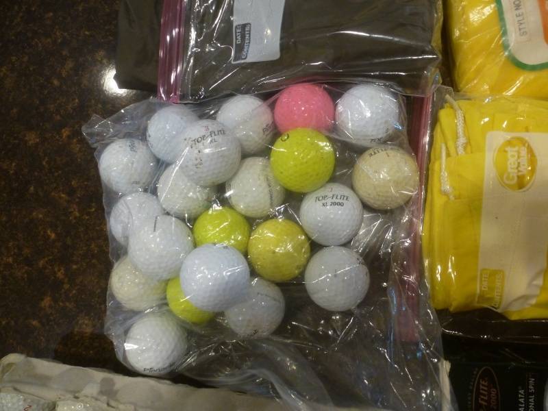 Golf Balls & Rain Slickers