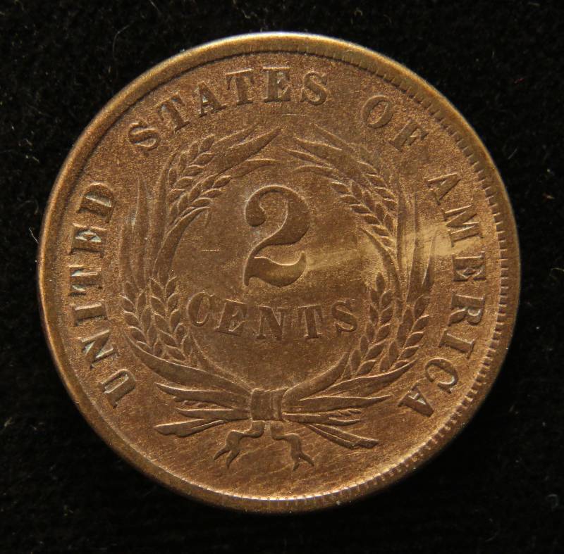 1865 US TWO CENT PIECE