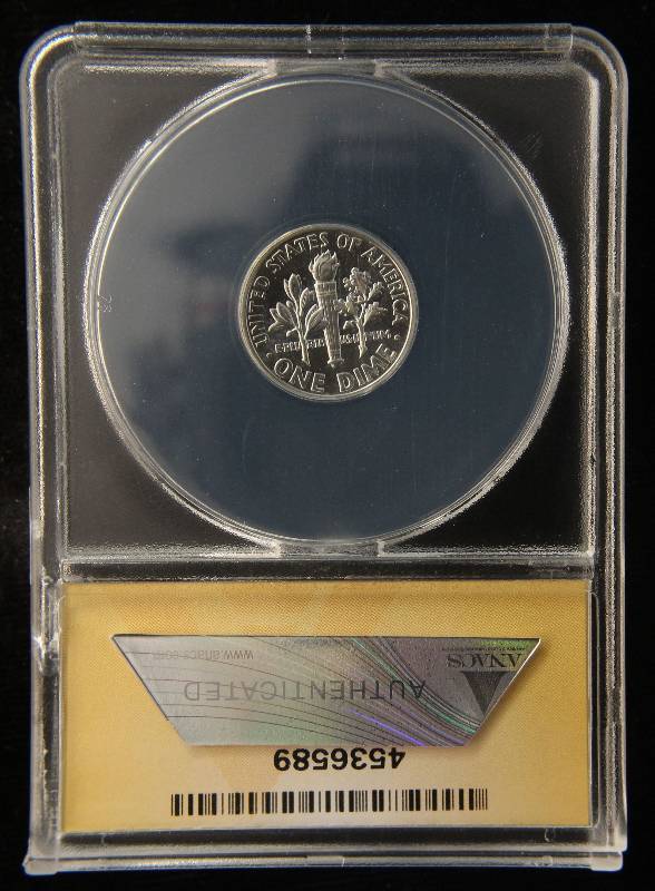 1962 PROOF ROOSEVELT DIME PF65 ANACS