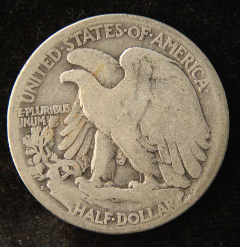 1921-S WALKING LIBERTY HALF DOLLAR BETTER DATE COIN