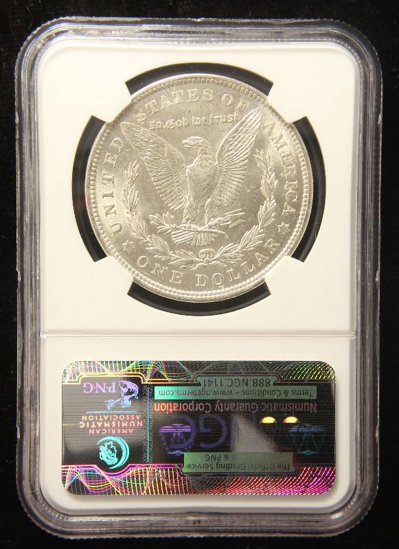 1921 MORGAN SILVER DOLLAR MS62 NGC
