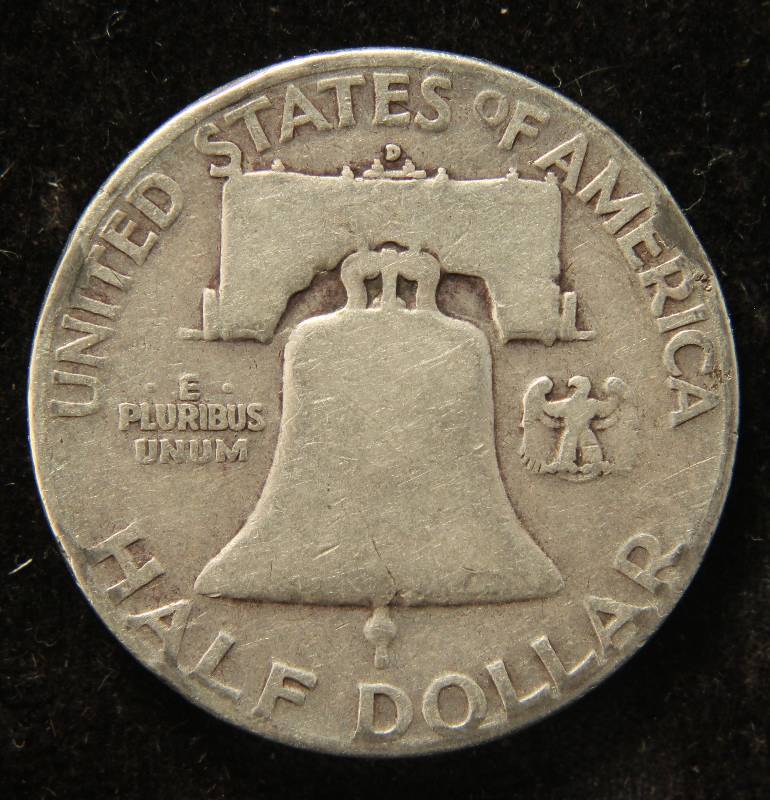 1952-D FRANKLIN SILVER HALF DOLLAR