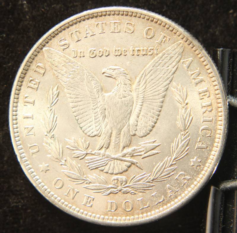 1884 MORGAN SILVER DOLLAR AU