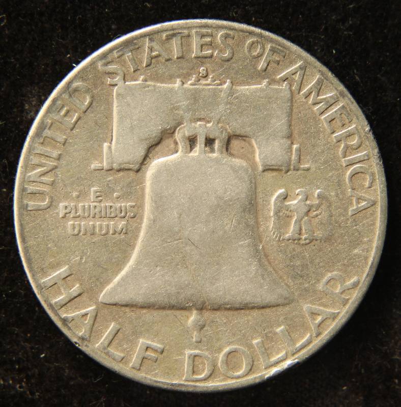 1952-S FRANKLIN SILVER HALF DOLLAR