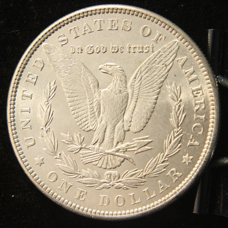 1889 MORGAN SILVER DOLLAR AU