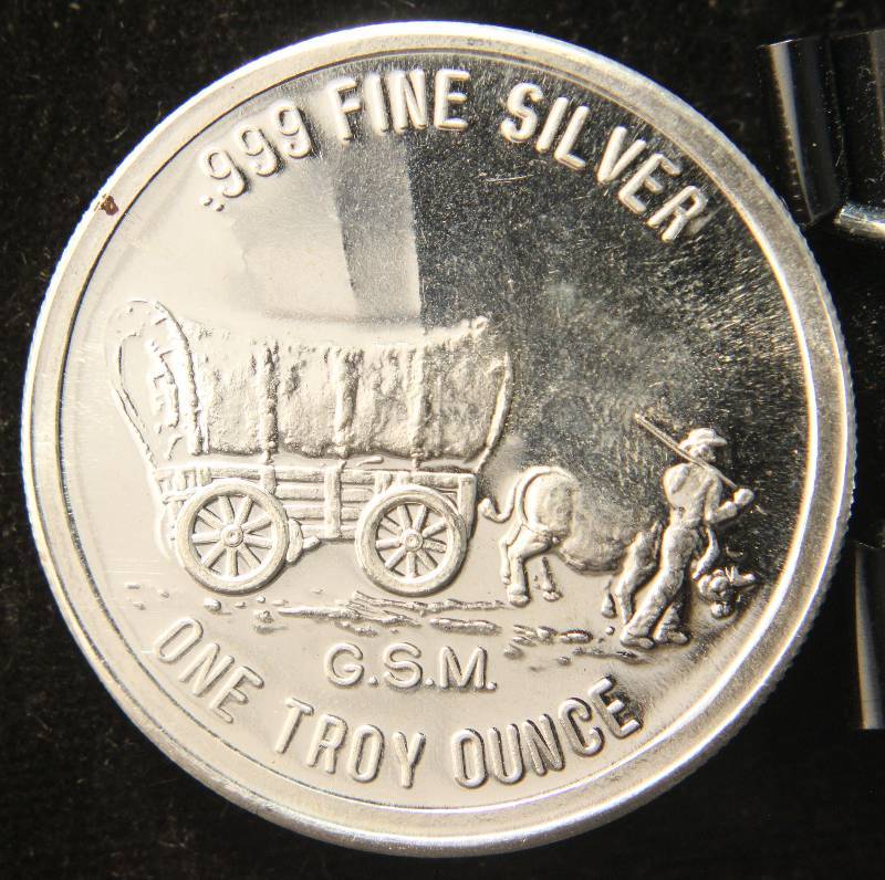 1 TROY OZ. .999 FINE SILVER PROSPECTOR GOLDEN STATE MINT