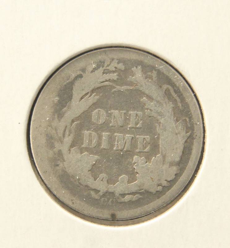1877-CC CARSON CITY SEATED LIBERTY DIME