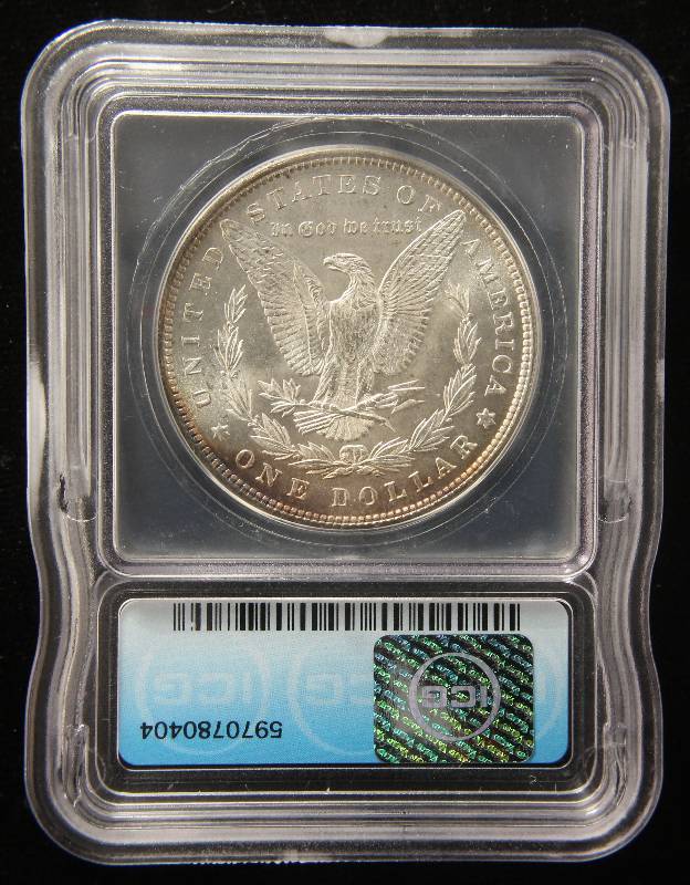 1884 MORGAN SILVER DOLLAR MS63 ICG