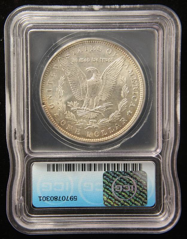 1886 MORGAN SILVER DOLLAR MS65 ICG