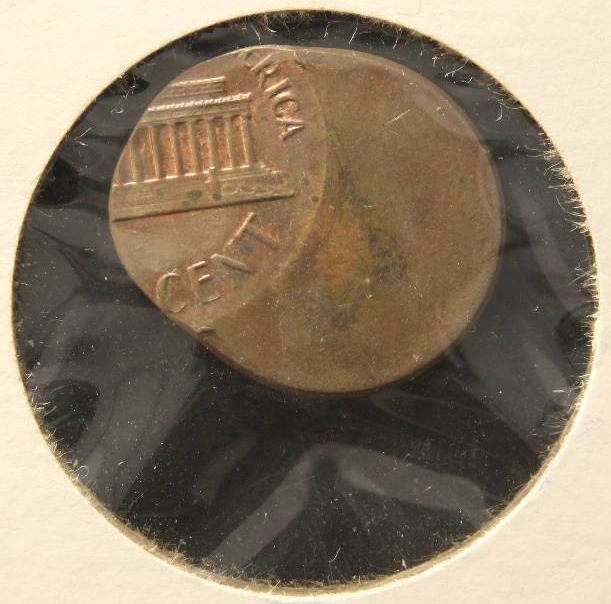 1970-D LINCOLN MEMORIAL CENT ERROR OFF CENTER STRIKE