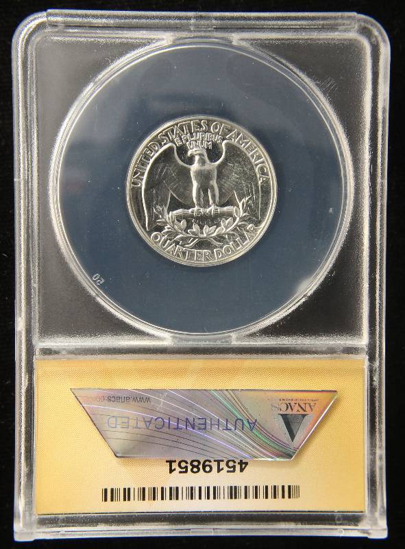 1957 PROOF WASHINGTON QUARTER PF67 ANACS