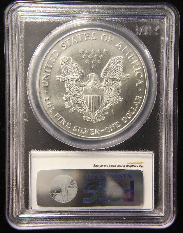 1994 AMERICAN SILVER EAGLE 1 TROY OZ. .999 FINE SILVER GEM BU PCGS