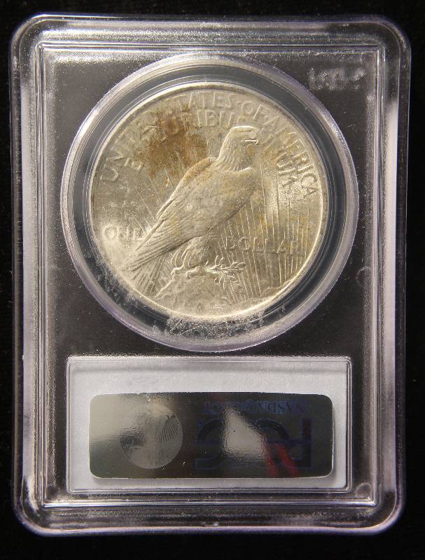 1923 PEACE SILVER DOLLAR MS64 PCGS