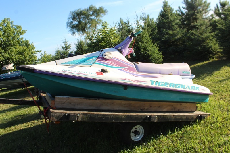 Pair of Arctic Cat Jet Skis w Trailer