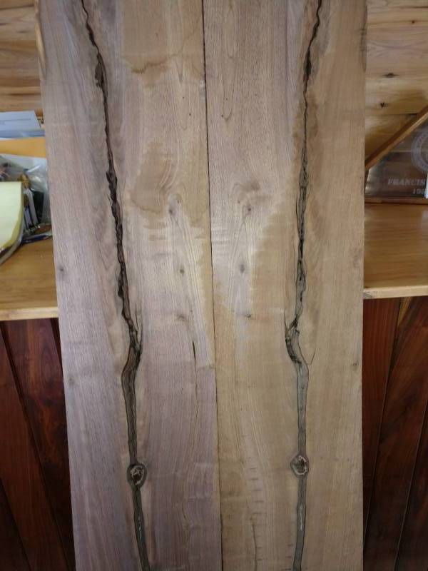 Walnut Tabletop Rustic Book-matched Boards