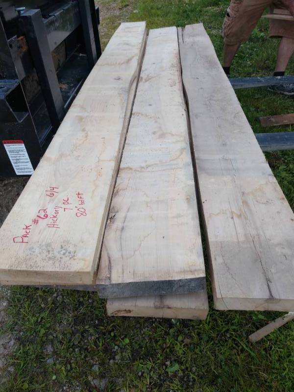 Hickory Boards 1.5 Inch Thick x 6.5 inches wide High Quality Wood and