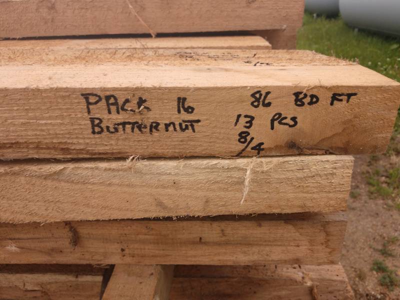 Butternut Boards 2 Inches Thick