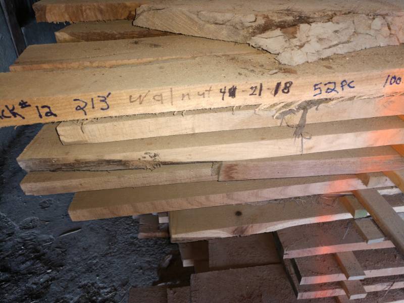 Walnut Boards  1 inch Thick  x 100 inches Long