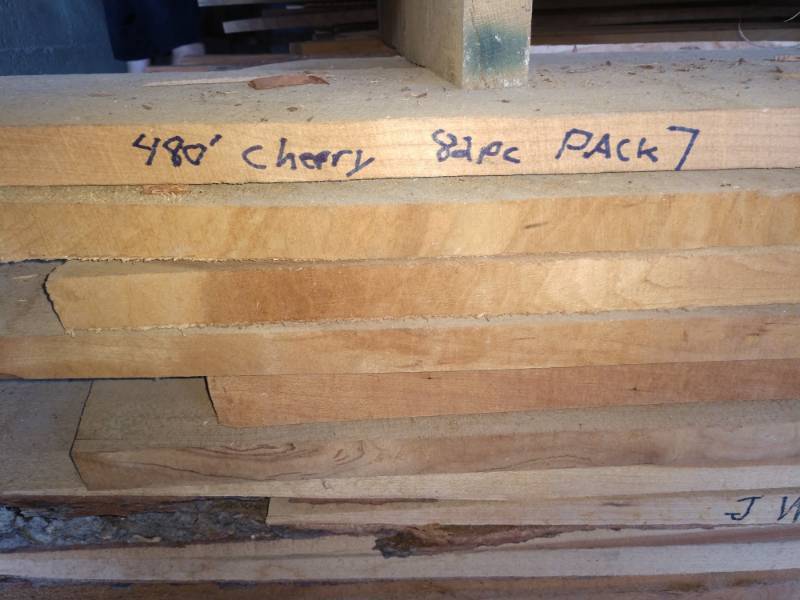 Cherry Boards 1 inch Thick x 93 inches Long High Quality Wood and Molding Sale KBID