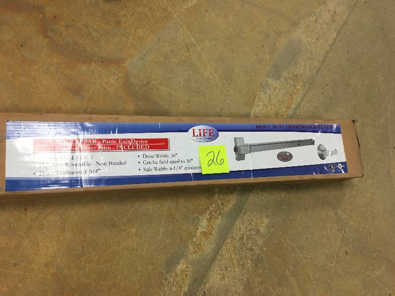 LIF Industries Horizontal Exit Device with Keyed Trim Lever